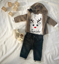 Load image into Gallery viewer, Personalized Reindeer Onesie