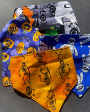 Load image into Gallery viewer, Halloween Scrunchie Dog Bandanas
