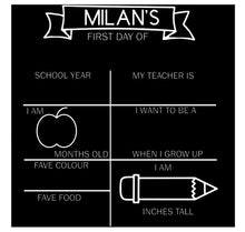 Load image into Gallery viewer, First Day of School Chalkboards Signs