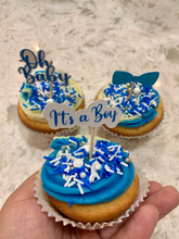 Load image into Gallery viewer, It's a Boy Baby Shower Cupcake Toppers