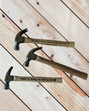 Load image into Gallery viewer, Father's Day Personalized Hammer