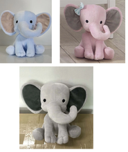 Load image into Gallery viewer, Birth Announcement Plush Elephant