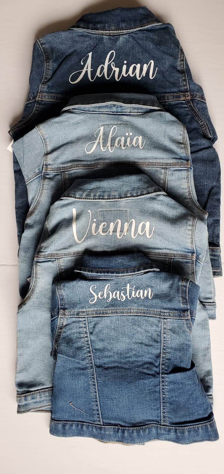 Iron-On Decals for Denim Jackets for Adults and Kids