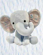 Load image into Gallery viewer, Birth Announcement Plush Elephant