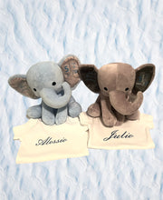 Load image into Gallery viewer, Birth Announcement Plush Elephant