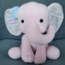 Load image into Gallery viewer, Birth Announcement Plush Elephant
