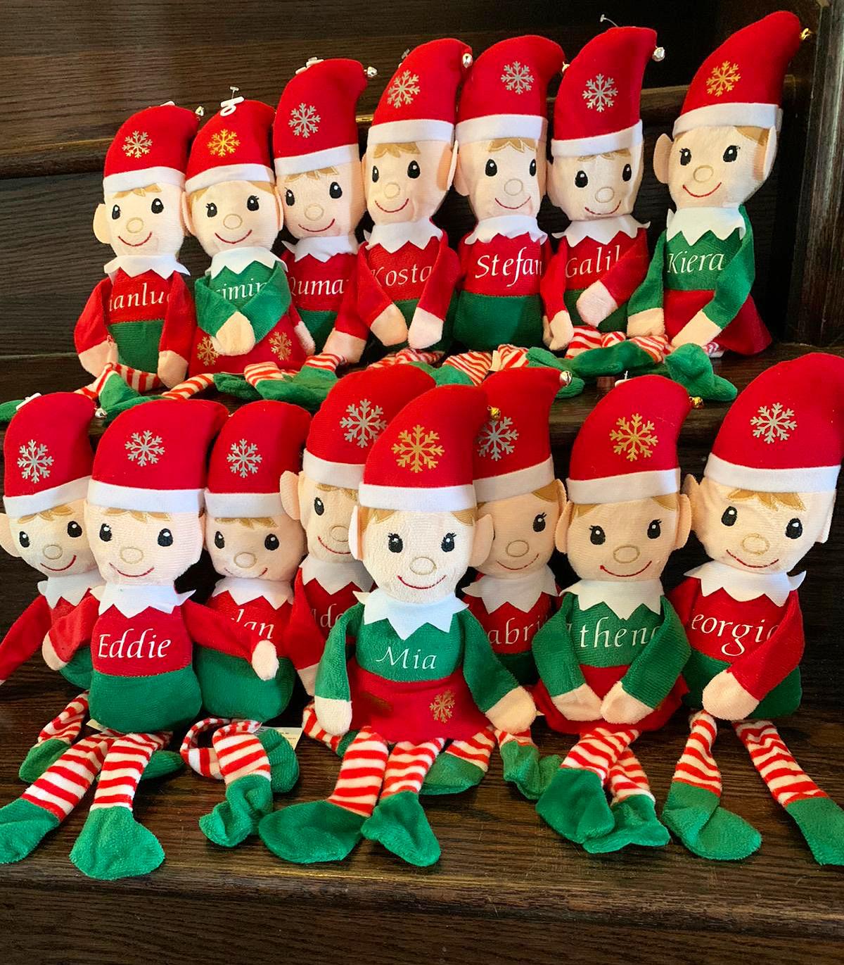 Dollar Tree Girl Elf Plush Christmas House Plush Elves Bundle