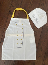Load image into Gallery viewer, Chef Hat with Faux Button Apron
