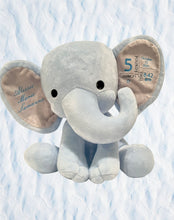 Load image into Gallery viewer, Birth Announcement Plush Elephant
